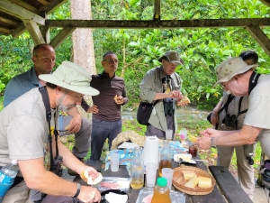 Picnic breakfast in Guadeloupe
