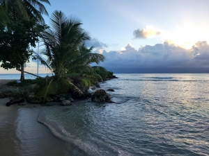 Beach stroll before dinner, Guadeloupe