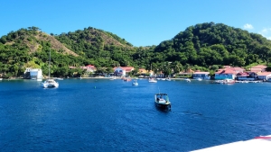 Last views of Guadeloupe from the ferry