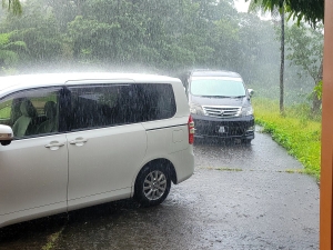 Waiting out the rain