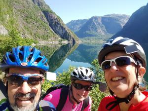 Cycling along the Ulvikfjord