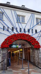 Fløibanen - funicular - how we got to the top