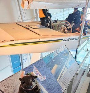 With the Australia II in Fremantle