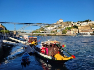 Porto riverfront, near our hotel