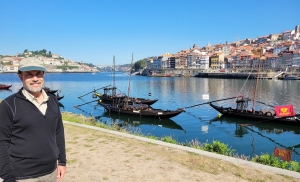 Porto riverfront, near our hotel