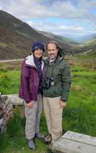 Liza and Robert at Loch Maree overlook