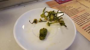 Pimientos de Padrón, fried green peppers