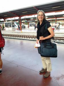 Ready to board the night train to Lisbon