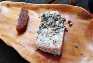 Gorgeous cabrales blue cheese with membrillo
