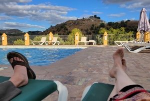 Relaxing at Hotel Caserío de Iznájar