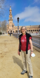 Liza at Plaza de Espana, Sevilla