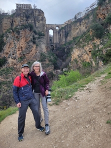 Mark and Liza on the trail
