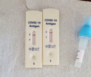 Negative COVID tests! We can go home!