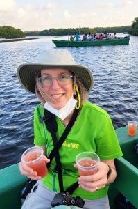 Rum punch while waiting for scarlet ibis