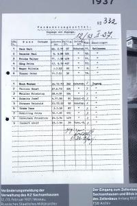 Prisoner list - Friedrich in second set of names