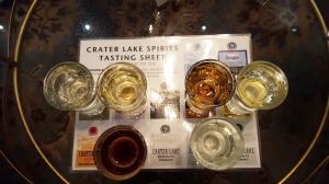 Sampler at Crater Lakes Spirits, Bend, OR
